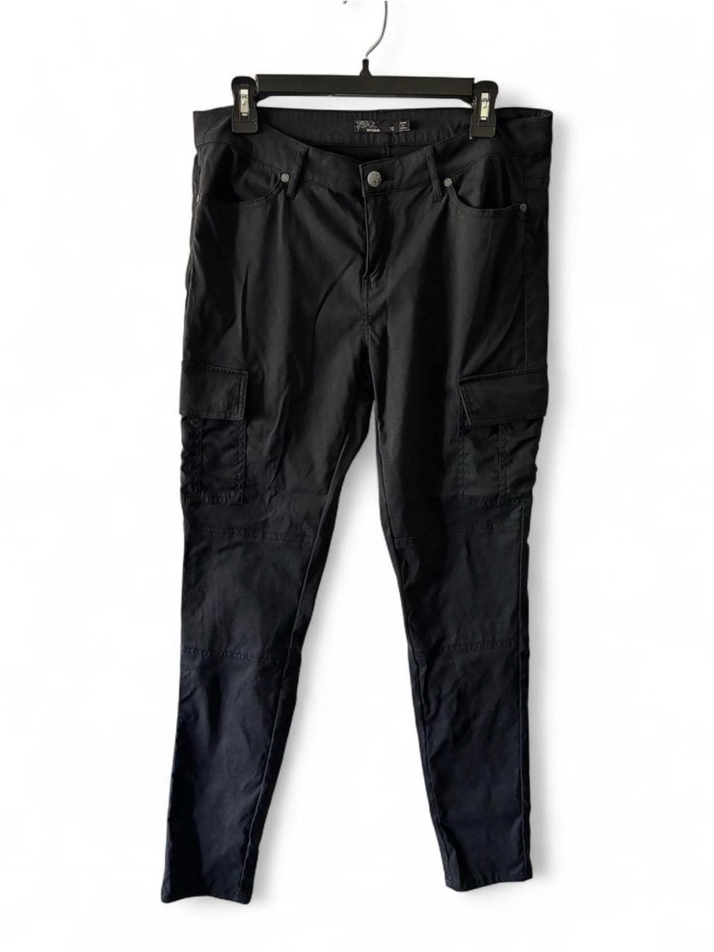 Black Cargo Skinny Pants